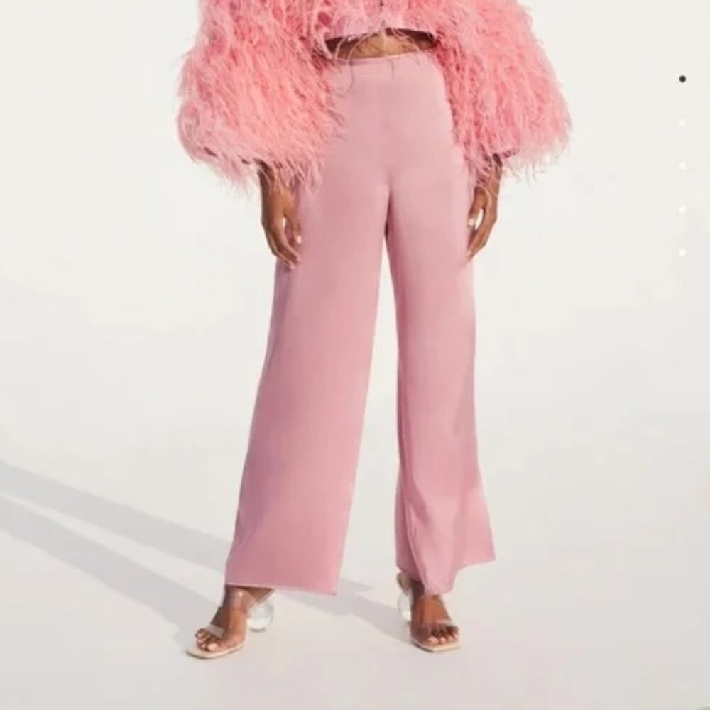 Cult Gaia Kora Silk Pants in Pink - Size XS - NWOT